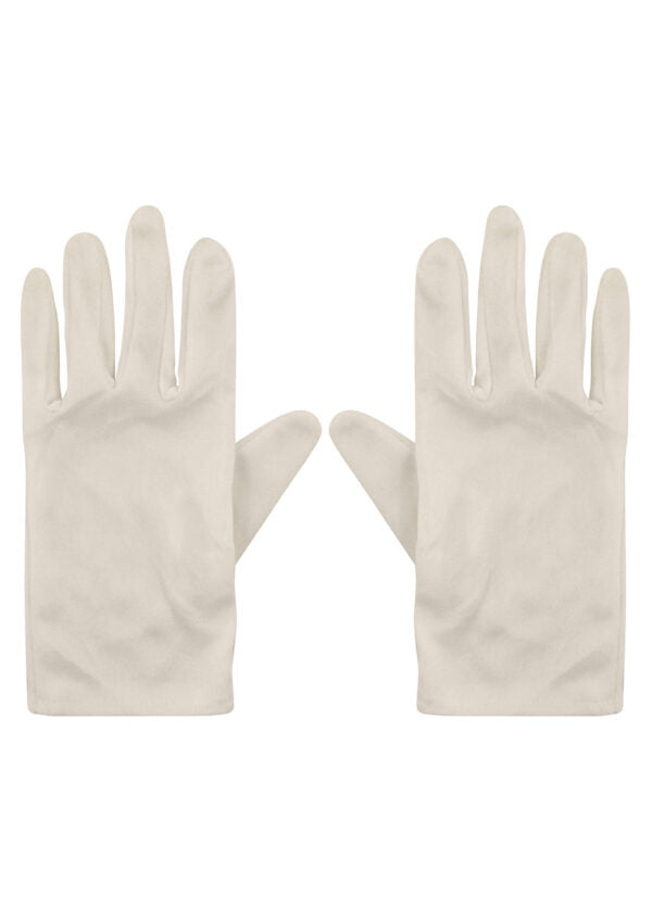 White Fancy Dress Gloves (Adults)